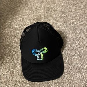 TNA Black Trucker Hat with Colorful Logo